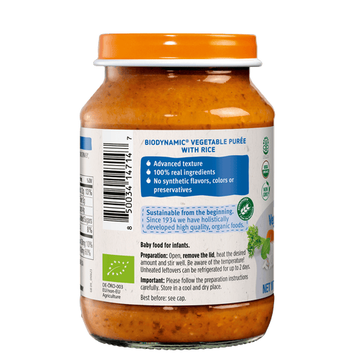 Holle Organic Baby Food Jar - Veggie Risotto - 12 Jars