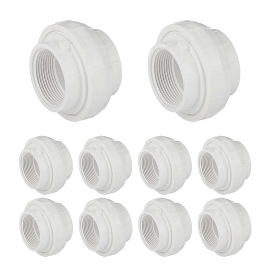 10 Pcs 1-1/4" PVC FIP Union