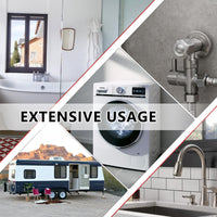 1/2" Push Connect x 3/8" OD Push Fit Straight Stop Valve, 1/4 Turn (Lead Free) Plumbingsell