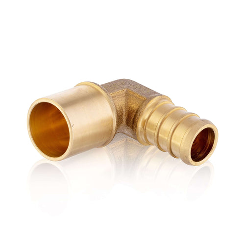 PEX-B Crimp 1/2" PEX x 1/2" Male Copper Sweat Elbow (Lead Free) Plumbingsell