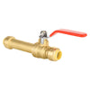 10 Pcs 1/2" Push Fit Slip Ball Valve, Red (Lead Free)