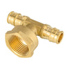 30 Pcs PEX A Expansion 1/2" PEX x 1/2" PEX x 3/4" Female Threaded F1906 Tee Wholesale