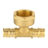 PEX A Expansion 1/2" PEX x 1/2" PEX x 3/4" Female Threaded F1906 Tee (Lead Free) Plumbingsell