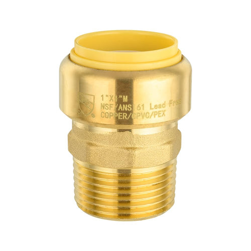 1" x 1" M Push Fit Male Adapter
