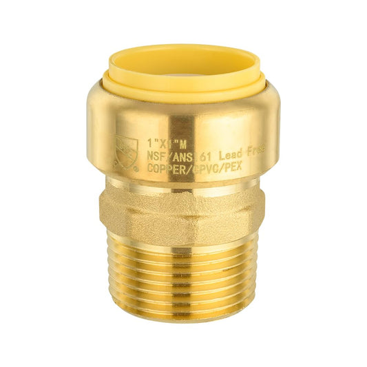 1" x 1" M Push Fit Male Adapter