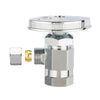 1/2" FIP x 3/8" OD Compr. Angle Stop Valve, Multi Turn (Lead Free)