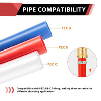 PEX-B Crimp 3/8" PEX X 3/8" PEX Coupling (Lead Free) Plumbingsell