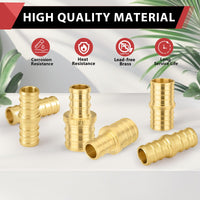 30 Pcs PEX-B Crimp 3/8" PEX X 3/8" PEX Coupling (Lead Free)