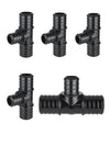 PEX-B Crimp 1" x 1" x 3/4" PPSU PEX Tee