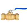 3/4" Compression Ball Valve, Blue (Lead Free)