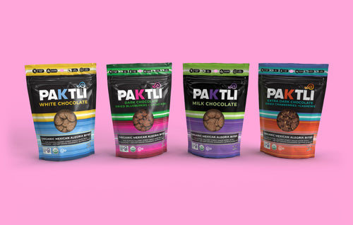 NEW PAKTLI Alegria Bites Sample Pack (NO WHITE AVAILABLE we will substitute with 1 extra bag)