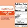 Organic Panda Peach Fruit & Grain Purée