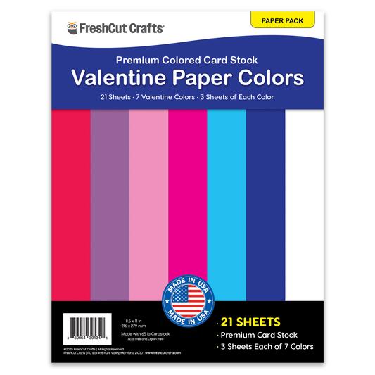 Valentine Paper Colors
