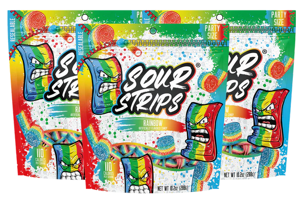 Sour Strips Rainbow Party Size (288g) Spain