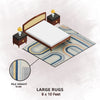 Premium Hand-Tufted Rug Made of 100% Wool  - Pastel Loops - 8x10 Feet