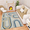 Premium Hand-Tufted Rug Made of 100% Wool  - Pastel Loops - 5x8 Feet