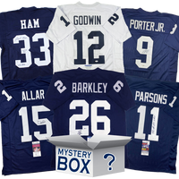 Autographed/Signed Penn State University College Football Jersey Mystery Box with PSA JSA or Beckett COA