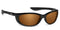 Polarized Amber / No Bifocal/Reader (Plano) ($90) / Glossy Black