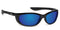 Polarized Amber with Blue Mirror / No Bifocal/Reader (Plano) ($90) / Glossy Black