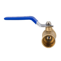 10 Pcs 3/4" PEX Expansion x 3/4" Sweat Ball Valve, Blue (Lead Free)