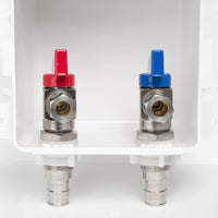 1/2" PEX Expansion (F1960) Inlet, Faucet Outlet Box, with Installed 1/4 Turn Ball Valve Plumbingsell