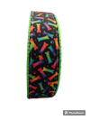 Neon Bones Green Nylon Dog Collar MD, LG, XL, Leash