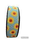 Yellow Flowers Black Nylon Dog Collar MD, LG, XL, Leash