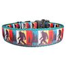 Bigfoot Sasquatch Green Nylon Dog Collar MD, LG, XL, Leash