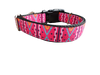 Pink Tribal Nylon Dog Collar