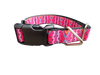 Pink Tribal Nylon Dog Collar