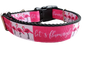 Let's Flamingle Flamingo Nylon Dog Collar