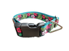 Tropical Flowers Nylon Dog Collar