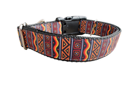 African Tribal Print Nylon Dog Collar