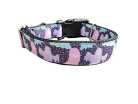 Pastel Ghosts Nylon Dog Collar