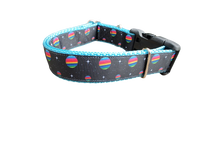 Rainbow Planets Nylon Dog Collar