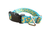 Teal Rubber Duckies Nylon Dog Collar