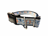 Seagulls and Liferings Nylon Dog Collar