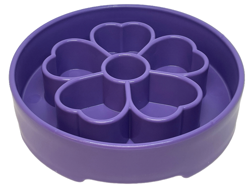 Flower eBowl Deep Slow Feeder Dog Bowl for Enrichment | USA Made