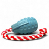 USA-K9 Grenade Shaped Rubber Dog Toy - Chew, Treat Dispenser & Tug Toy | USA