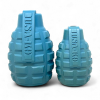 USA-K9 Grenade Shaped Rubber Dog Toy - Chew, Treat Dispenser & Tug Toy | USA