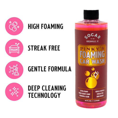 Pinky’s Foaming Car Wash Socar Chemical
