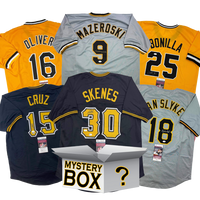 Autographed/Signed Pittsburgh Baseball Jersey Mystery Box with PSA JSA or Beckett COA