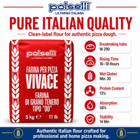 Polselli, Vivace Tipo 00 Pizza Flour, 11lb (5 kg)