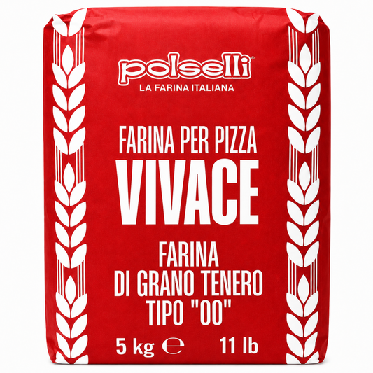 Polselli, Vivace Tipo 00 Pizza Flour, 11lb (5 kg)