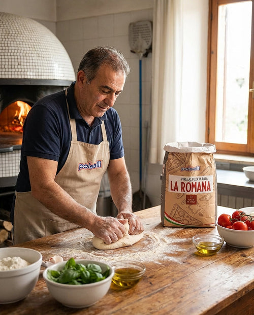 Polselli, La Romana Pinsa & Pizza in Pala Flour, Tipo 0 Flour, 11 lb (5 kg)