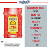 Polselli, Vivace Tipo 00 Pizza Flour, 11lb (5 kg)