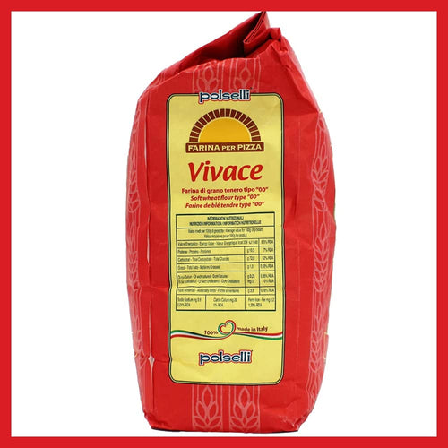 Polselli, Vivace Tipo 00 Pizza Flour, 11lb (5 kg)