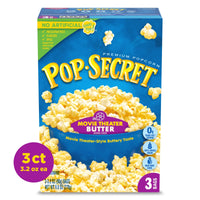Pop-Secret Movie Theater Butter Microwave Popcorn – 3 Count (1.75 oz Bags)