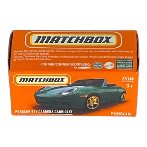 Matchbox Porsche 911 Carrera Cabriolet - Power Grabs - Matchbox Series 27/100