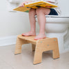1-Step Wooden Stool for Kids(Multi-Purpose Step Stool for Kitchen, Bath, and Potty Training)